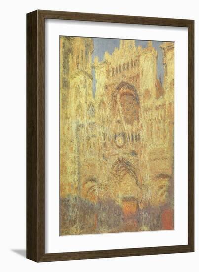 Rouen Cathedral at Sunset, 1894-Claude Monet-Framed Giclee Print