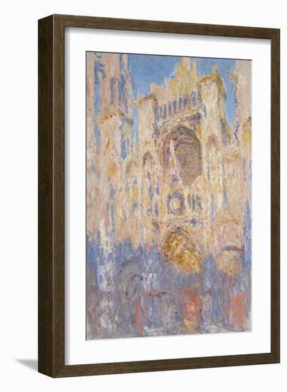 Rouen Cathedral, Effects of Sunlight, Sunset, 1892-Claude Monet-Framed Giclee Print