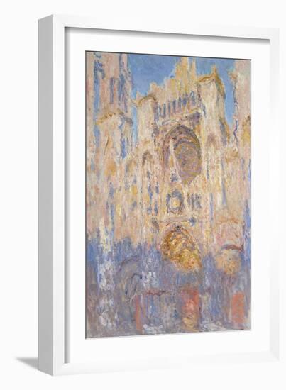 Rouen Cathedral, Effects of Sunlight, Sunset, 1892-Claude Monet-Framed Giclee Print
