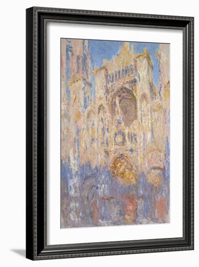 Rouen Cathedral, Effects of Sunlight, Sunset, 1892-Claude Monet-Framed Giclee Print