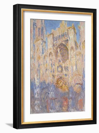 Rouen Cathedral, Effects of Sunlight, Sunset, 1892-Claude Monet-Framed Giclee Print