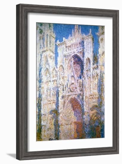 Rouen Cathedral, Harmony in Blue and Gold, 1894-Claude Monet-Framed Giclee Print