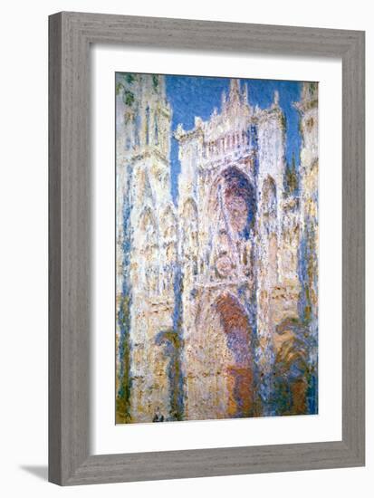 Rouen Cathedral, Harmony in Blue and Gold, 1894-Claude Monet-Framed Giclee Print