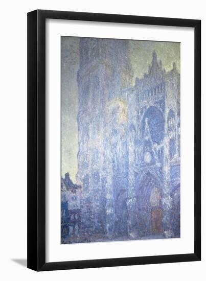 Rouen Cathedral, Harmony in White, Morning Light (Harmonie Blanche), 1893-Claude Monet-Framed Giclee Print