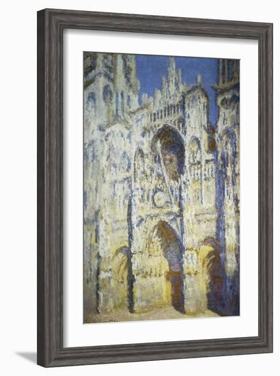 Rouen Cathedral in Full Sunlight, 1893-Claude Monet-Framed Giclee Print