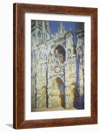 Rouen Cathedral in Full Sunlight, 1893-Claude Monet-Framed Giclee Print