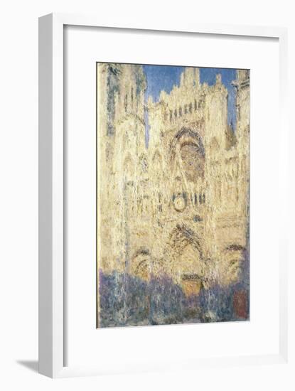 Rouen Cathedral in the Afternoon-Claude Monet-Framed Giclee Print