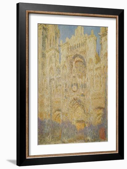 Rouen Cathedral, Midday, 1894-Claude Monet-Framed Giclee Print