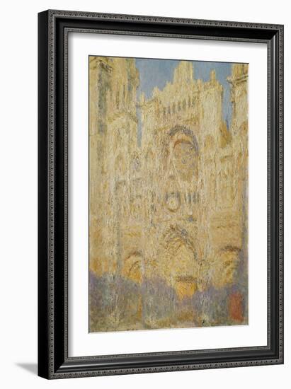 Rouen Cathedral, Midday, 1894-Claude Monet-Framed Giclee Print