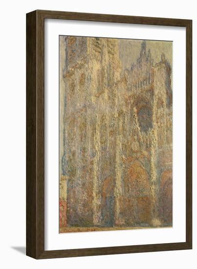 Rouen Cathedral, Midday, 1894-Claude Monet-Framed Giclee Print