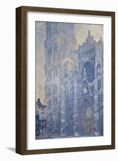 Rouen Cathedral (Morning Effect)-Claude Monet-Framed Art Print