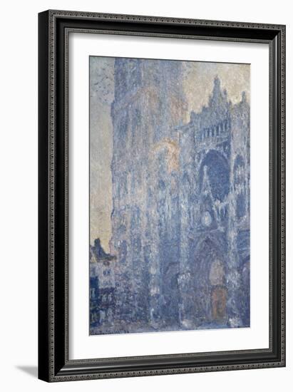 Rouen Cathedral (Morning Effect)-Claude Monet-Framed Art Print