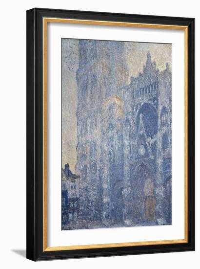 Rouen Cathedral (Morning Effect)-Claude Monet-Framed Art Print