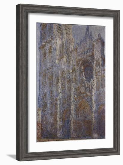 Rouen Cathedral, Noon (Le Portal Et La Tour D'Alban), 1893-1894-Claude Monet-Framed Giclee Print