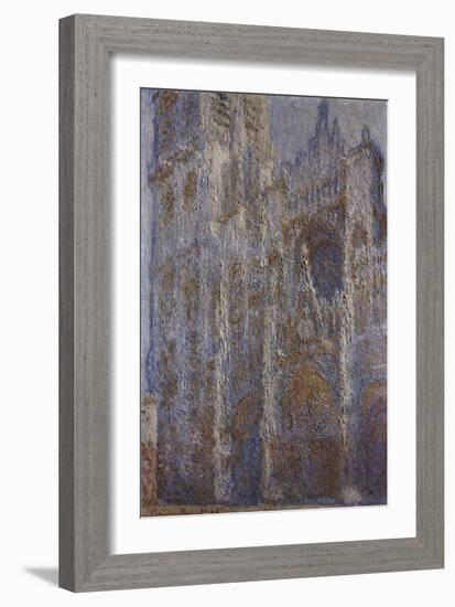 Rouen Cathedral, Noon (Le Portal Et La Tour D'Alban), 1893-1894-Claude Monet-Framed Giclee Print