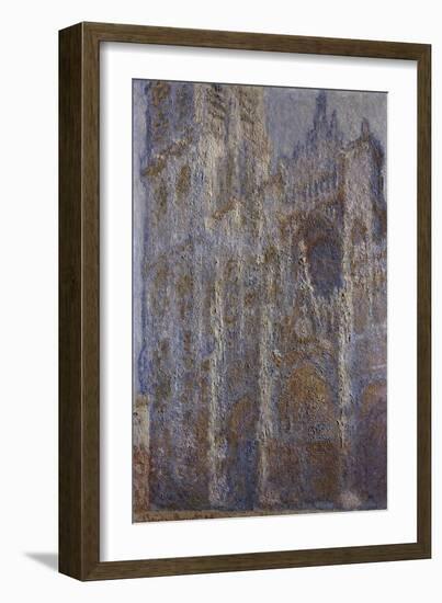 Rouen Cathedral, Noon (Le Portal Et La Tour D'Alban), 1893-1894-Claude Monet-Framed Giclee Print