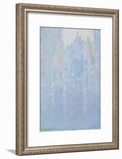 Rouen Cathedral, Portal, Morning Fog, 1892-94-Claude Monet-Framed Giclee Print