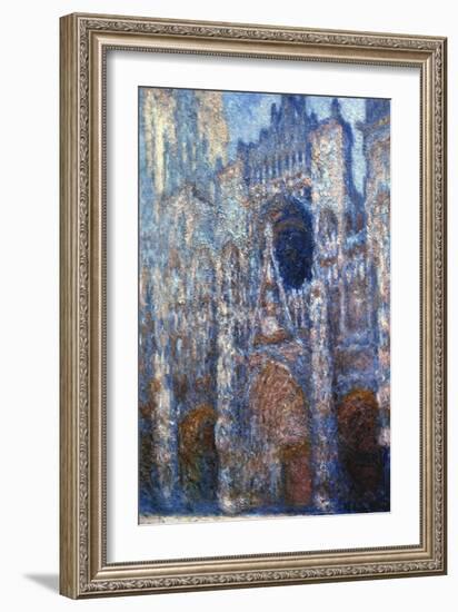 Rouen Cathedral, Sunlight, 1894-Claude Monet-Framed Giclee Print