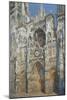 Rouen Cathedral, the Portal and the Tower of Saint-Romain, Morning Effect, Harmony in White-Claude Monet-Mounted Art Print