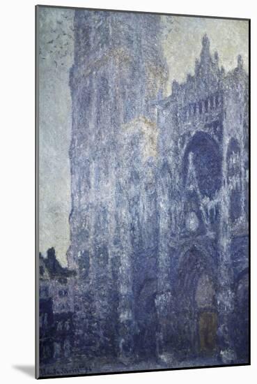 Rouen Cathedral, the Portal and the Tower of Saint-Romain, Morning Effect, Harmony in White-Claude Monet-Mounted Art Print