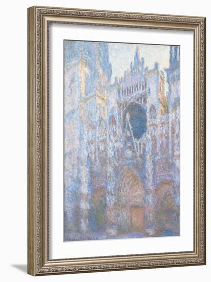 Rouen Cathedral, West Fa§Ade by Claude Monet-Claude Monet-Framed Giclee Print