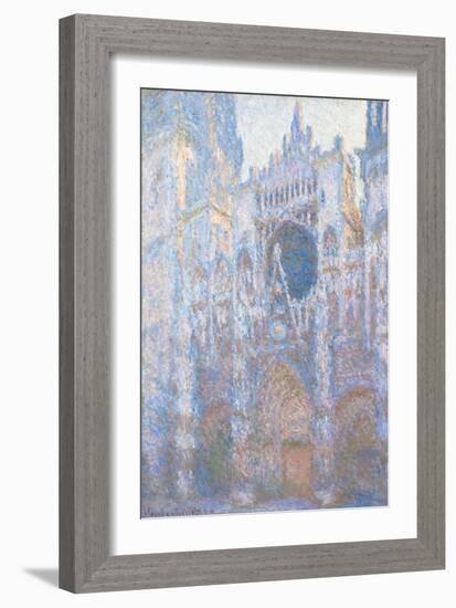 Rouen Cathedral, West Fa§Ade by Claude Monet-Claude Monet-Framed Giclee Print