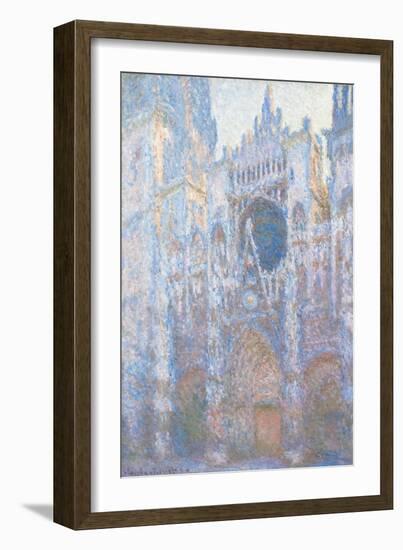 Rouen Cathedral, West Fa§Ade by Claude Monet-Claude Monet-Framed Giclee Print