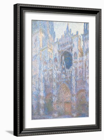 Rouen Cathedral, West Fa§Ade by Claude Monet-Claude Monet-Framed Giclee Print