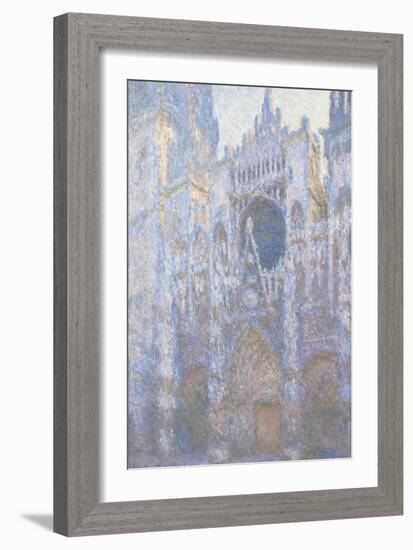 Rouen Cathedral, West Facade, 1894-Claude Monet-Framed Art Print