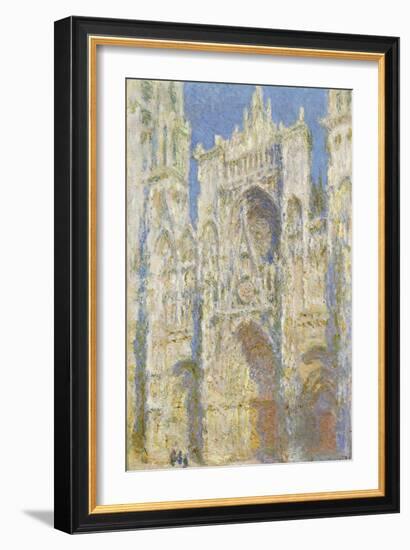 Rouen Cathedral, West Facade, Sunlight, 1894-Claude Monet-Framed Giclee Print