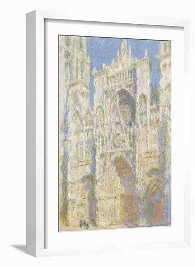 Rouen Cathedral, West Facade, Sunlight, 1894-Claude Monet-Framed Art Print