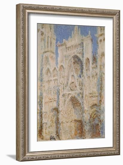 Rouen Cathedral, West Façade, Sunlight-Claude Monet-Framed Art Print