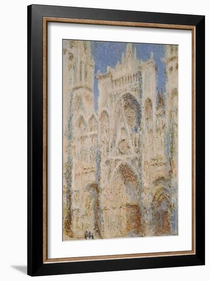 Rouen Cathedral, West Façade, Sunlight-Claude Monet-Framed Art Print