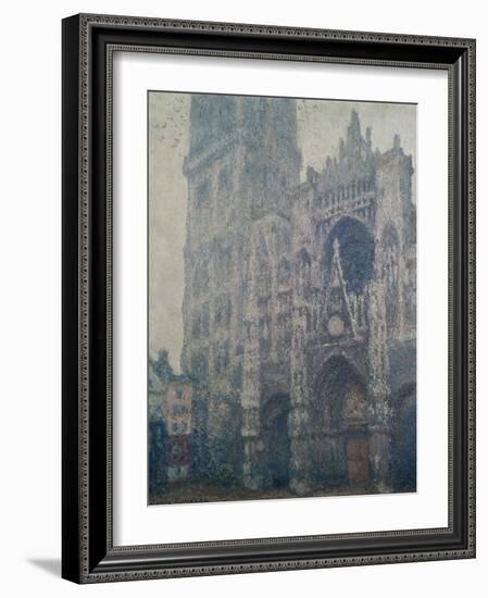 Rouen Cathedral, West Portal, Grey Weather, 1894-Claude Monet-Framed Giclee Print