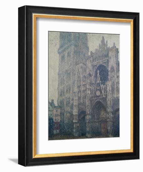 Rouen Cathedral, West Portal, Grey Weather, 1894-Claude Monet-Framed Giclee Print