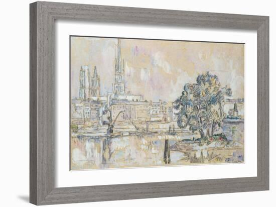 Rouen Cathedral-Paul Signac-Framed Giclee Print