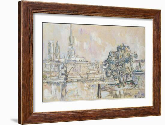 Rouen Cathedral-Paul Signac-Framed Giclee Print