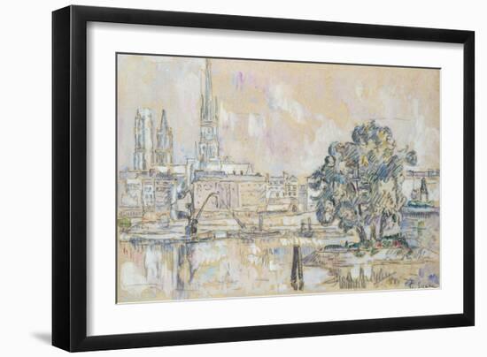 Rouen Cathedral-Paul Signac-Framed Giclee Print