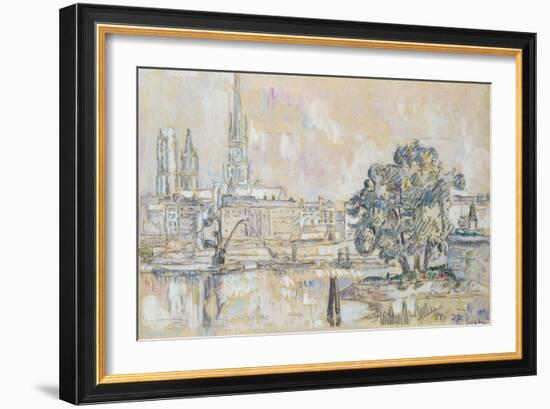 Rouen Cathedral-Paul Signac-Framed Giclee Print