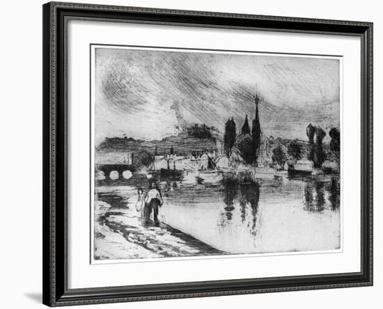 Rouen, Cours La Reine, C1850-1900-Camille Pissarro-Framed Giclee Print