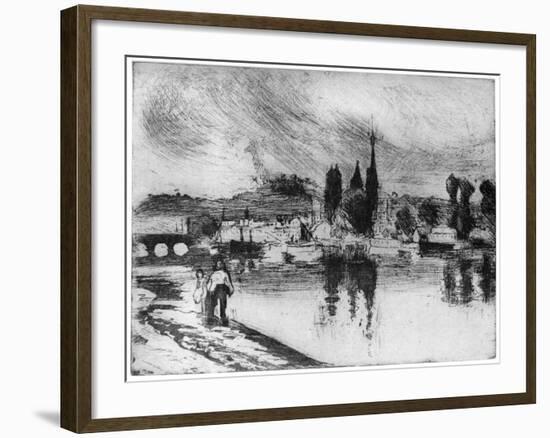 Rouen, Cours La Reine, C1850-1900-Camille Pissarro-Framed Giclee Print