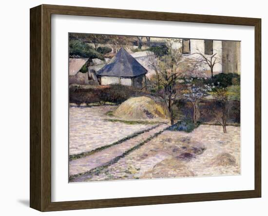 Rouen Landscape, C.1884-Paul Gauguin-Framed Giclee Print