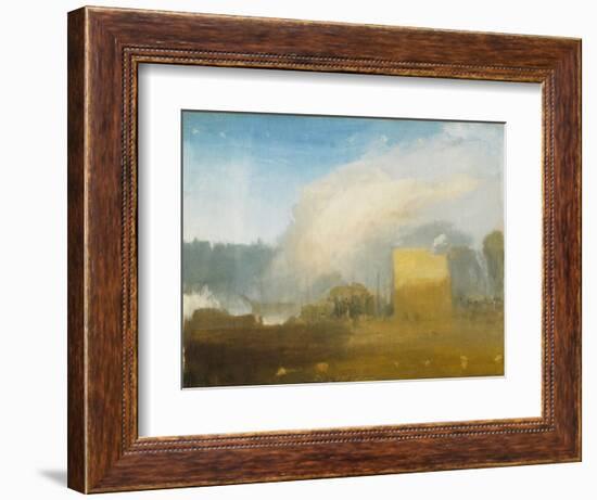 Rouen: the Left Bank, with Shipping Beyond-J. M. W. Turner-Framed Giclee Print