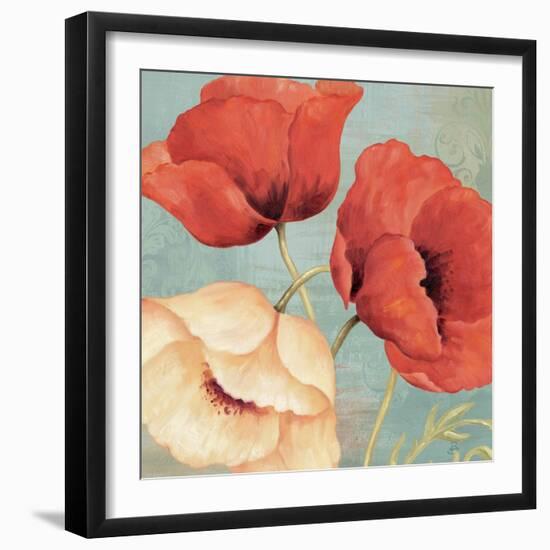 Rouge and Blanc I-Daphne Brissonnet-Framed Art Print