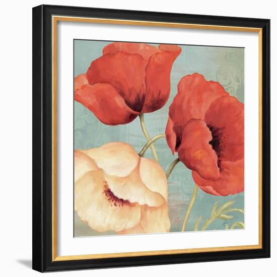 Rouge and Blanc I-Daphne Brissonnet-Framed Art Print