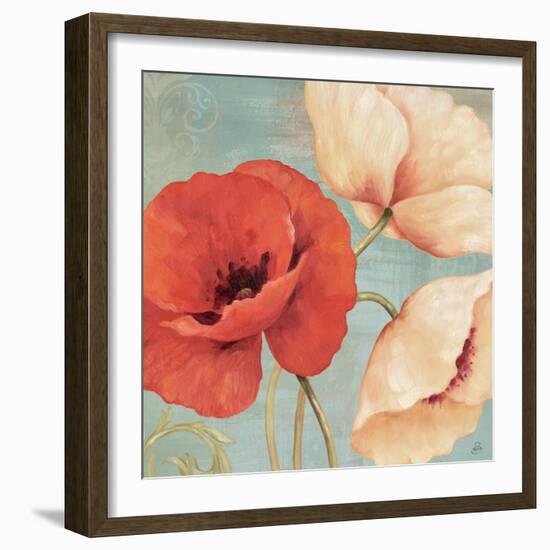 Rouge and Blanc II-Daphne Brissonnet-Framed Art Print