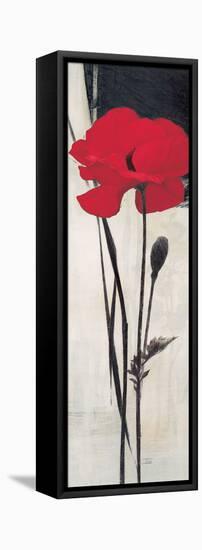 Rouge Floral 2-Ivo-Framed Stretched Canvas