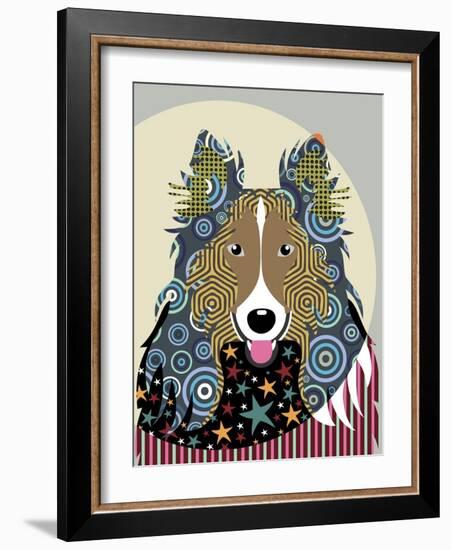 Rough Collie-Lanre Adefioye-Framed Giclee Print