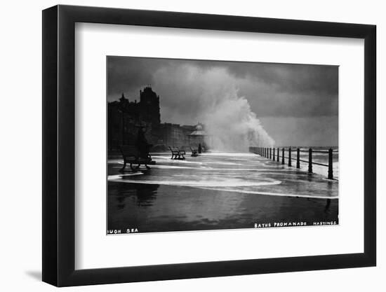 Rough Sea at Brighton-null-Framed Photographic Print