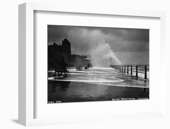 Rough Sea at Brighton-null-Framed Photographic Print